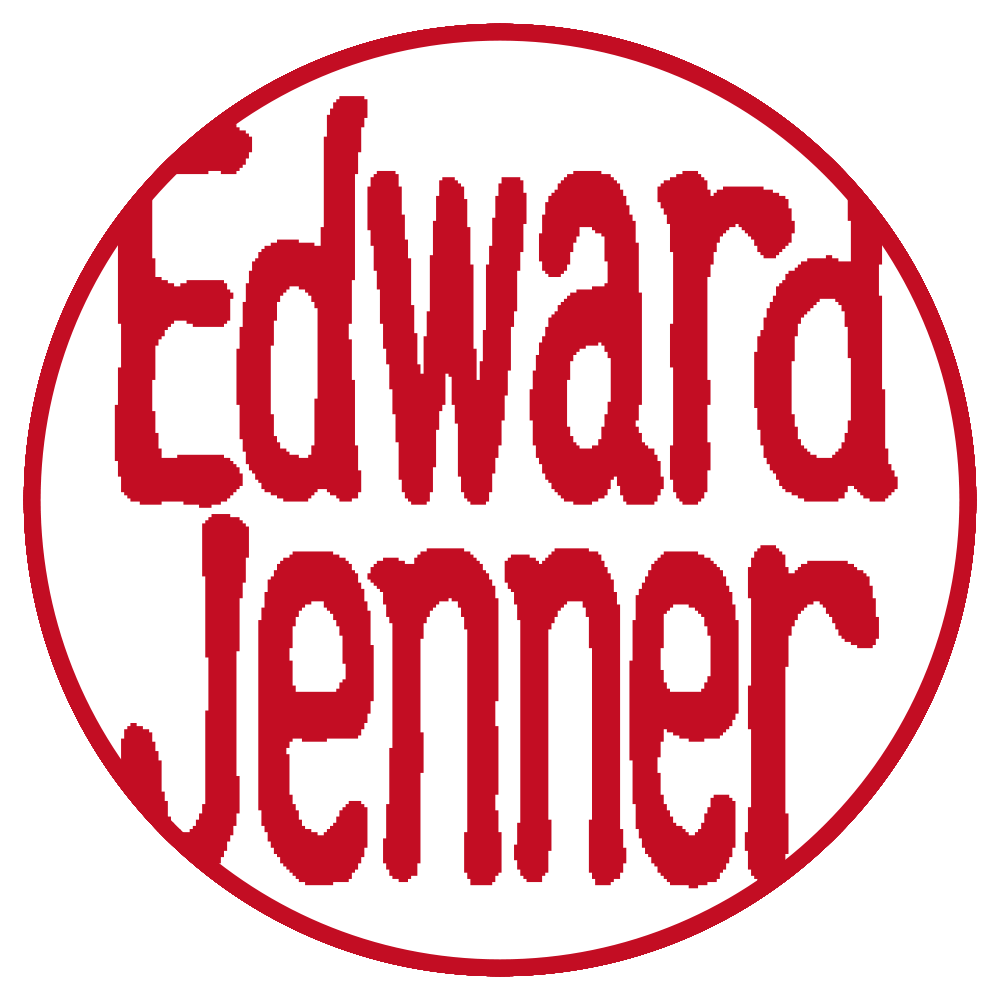 Edward Jenner 個人印 左横書き 古印体