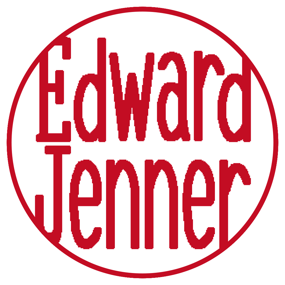 Edward Jenner 個人印 左横書き 篆書体