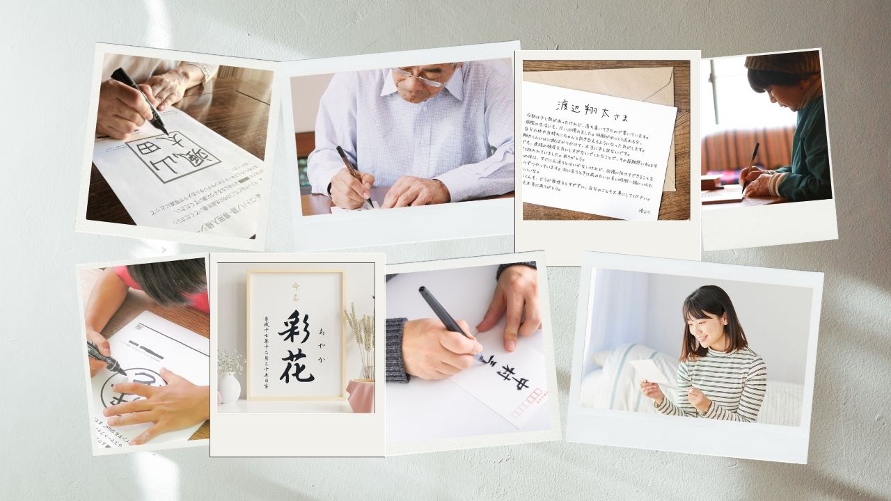 文字を書く人たち