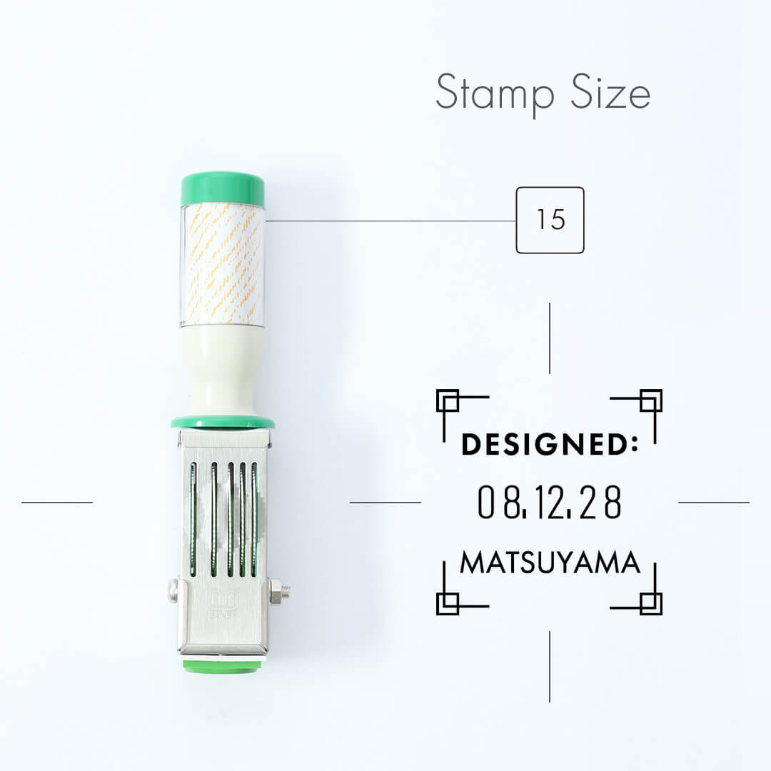 定型デザイン日付印 - 印鑑をデザインするSirusi【公式】