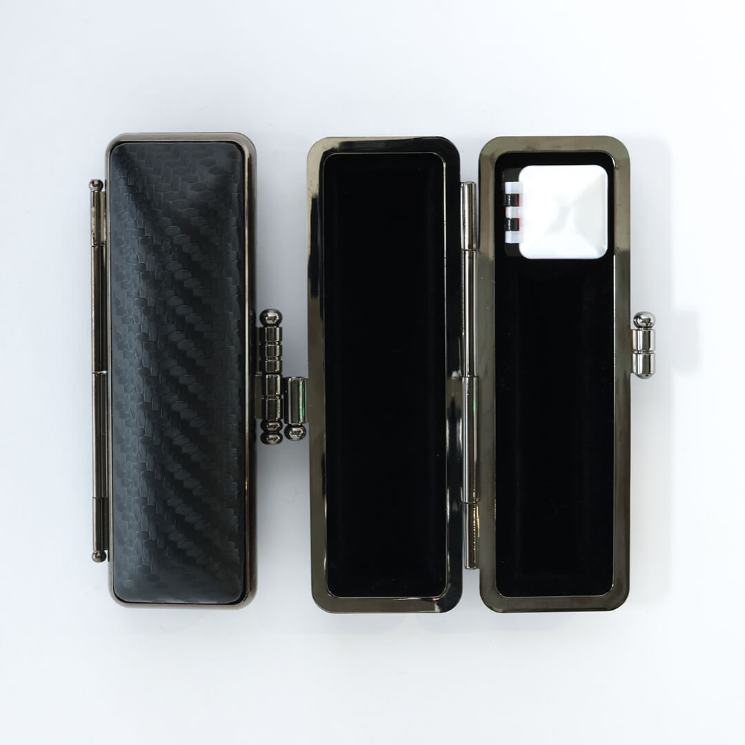 印鑑ケース カーボンブラック