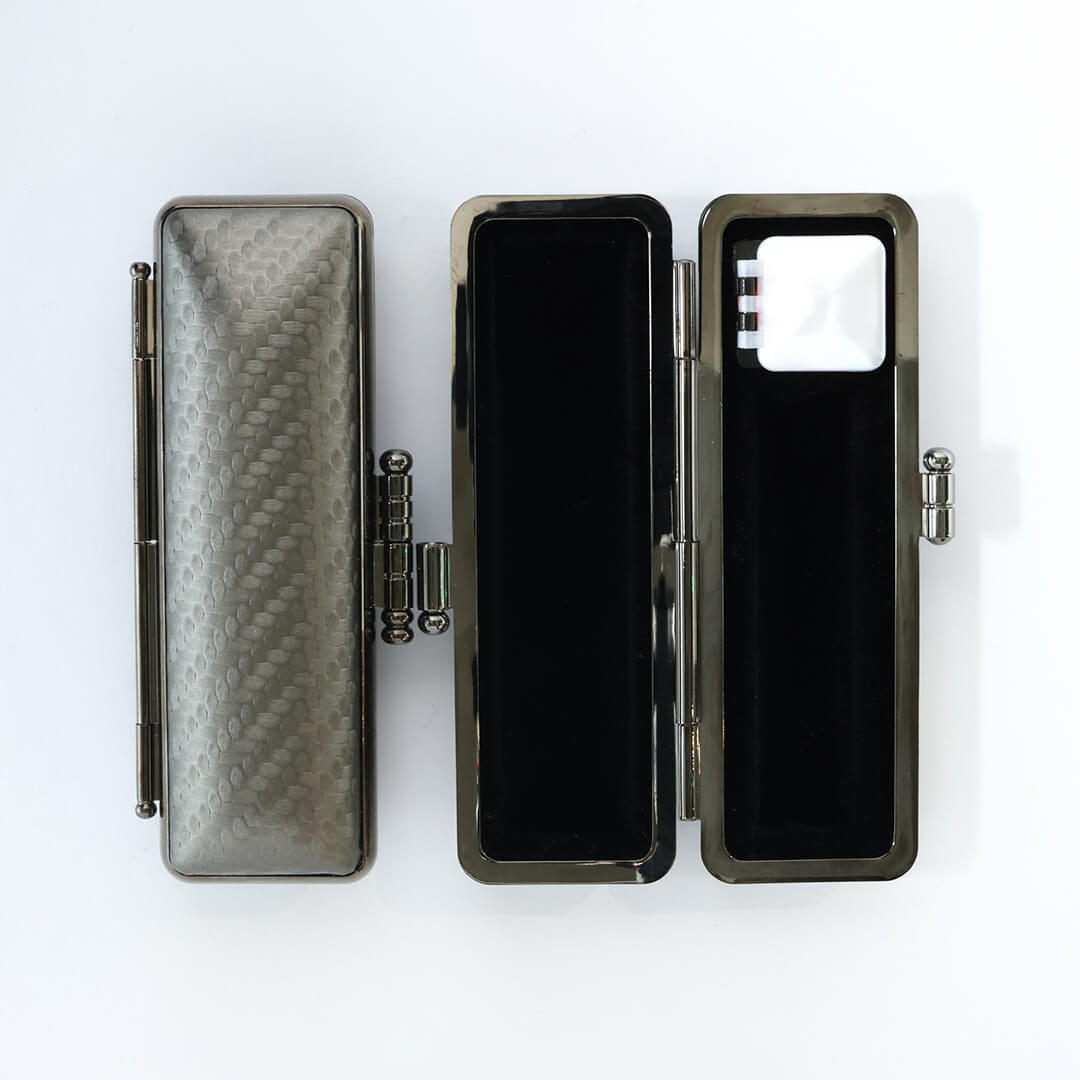 印鑑ケース ガンメタル