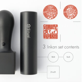 弁理士法人設立印鑑セット マットブラックチタン