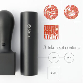 社会保険労務士法人設立印鑑セット マットブラックチタン