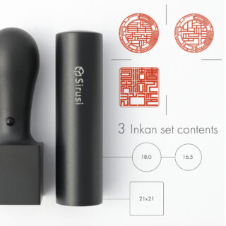 司法書士法人設立印鑑セット マットブラックチタン