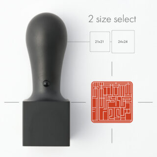 サイファー印グラフィー角印 マットブラックチタン