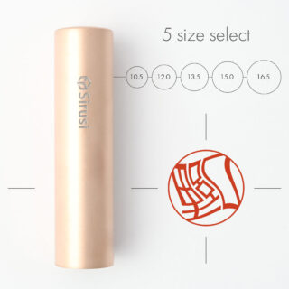 ロール印グラフィー  ピンクゴールドチタン