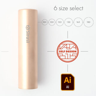 データ入稿印鑑 ピンクゴールドチタン