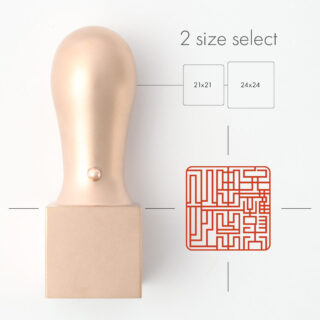 弁護士専用職印 角印 ピンクゴールドチタン