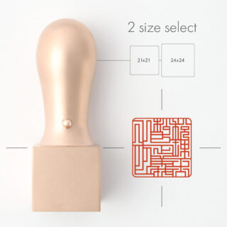 税理士専用職印 角印 ピンクゴールドチタン