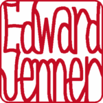 Edward Jenner 個人印 左横書き 吉相体