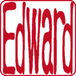 Edward 個人印 左横書き 古印体