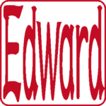 Edward 個人印 左横書き 隷書体