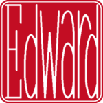 Edward個人印 左横書き 篆書体 白文