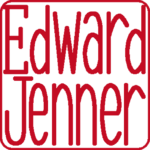 Edward Jenner 個人印 左横書き 篆書体